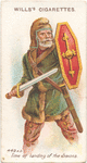 A Jutish warrior. 449 A.D. Time of landing of the Saxons.