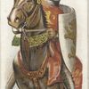 A horseman in armour. 1215. Time of Magna Charta [Magna Carta].