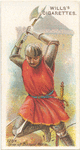 A soldier with a battle-axe. 1264. Time of Barons' War.