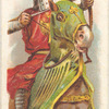 A mounted archer. 1282. Time of Welsh Insurrection.