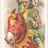 A knight with a battle-axe. 1314. Time of Battle of Bannockburn.