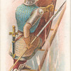 A footsoldier at a siege. 1370. Time of Black Prince's campaigns.