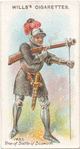 A footsoldier with a hand-gun. 1485. Time of Battle of Bosworth.