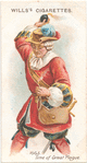 A grenadier. 1665. Time of Great Plague.