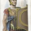 Arms and Armour. A Roman soldier. 55 B.C. Time of Julius Cæsar's invasion.