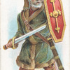 Arms and Armour. A Jutish warrior. 449 A.D. Time of landing of the Saxons.