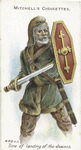 Arms and Armour. A Jutish warrior. 449 A.D. Time of landing of the Saxons.