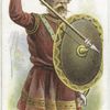 Arms and Armour. A Saxon warrior. 787 A.D. Time of Ravages of the Northmen.