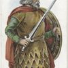 Arms and Armour. A Saxon warrior. 869 A.D. Time of King Edmund.