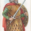 Arms and Armour. A Saxon warrior. 869 A.D. Time of King Edmund.