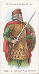 Arms and Armour. A Saxon warrior. 869 A.D. Time of King Edmund.