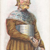 Arms and Armour. A Saxon in armour. 901 A.D. Time of King Alfred.