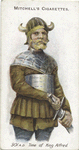 Arms and Armour. A Saxon in armour. 901 A.D. Time of King Alfred.