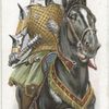 Arms and Armour. An armed horseman with a mace. 1304. Time of conquest of Scotland.