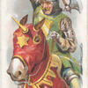 Arms and Armour. A knight with a battle-axe. 1314. Time of Battle of Bannockburn.