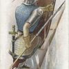 Arms and Armour. A footsoldier at a siege. 1370. Time of Black Prince's campaigns.