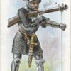 Arms and Armour. A footsoldier with a hand-gun. 1485. Time of Battle of Bosworth.