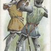 Arms and Armour. A sword and buckler combat. 1513. Time of Battle of Flodden.