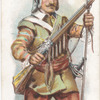 Arms and Armour. A musketeer. 1645. Time of Battle of Naseby.