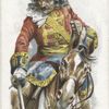 Arms and Armour. An officer of cavalry. 1704. Time of Battle of Blenheim.