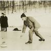 Curling : delivering.