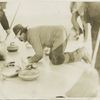 Curling : measuring the score.