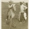 John D. Rockefeller playing golf.