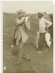 John D. Rockefeller playing golf.