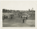 Gallery following finals of North and South Open championship, 1924, eighteenth hole number two championship course, Pinehurst, N.C.