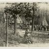 The maypole at Merrymount, still from Chronicles of America film 'The Puritans.'
