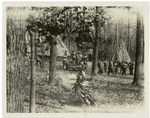 The maypole at Merrymount, still from Chronicles of America film 'The Puritans.'