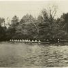 Groton School, first and second crews on the water, 1928.