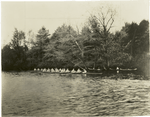 Groton School, first and second crews on the water, 1928.
