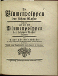 Die blumenpolypen der süssen wasser...