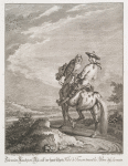 Falconoier Knecht de Uhu auf der hand führed.