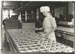 Candy sorter in the old Huyler factory, New York City