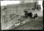 Rendezvous by the gang down by the sugar works on the Hudson, Yonkers, New York
