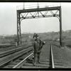 Jo, a track walker of the Pennsylvania Railroad, New York City