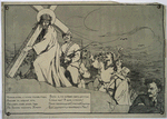 Christ with cross vs. Trotsky