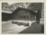 Detail of front entrance, U.S. Immigration Station, Ellis Island.
