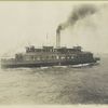 Ferry boat, the Ellis Island, which is also marked Department of Commerce and Labor, U.S. Immigration Service.