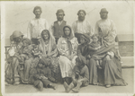 Group photograph captioned 'Hungarian Gypsies all of whom were deported' in The New York Times, Sunday Feb. 12, 1905