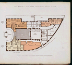 Entrance floor plan of the Paterno, showing lower duplex apartments.