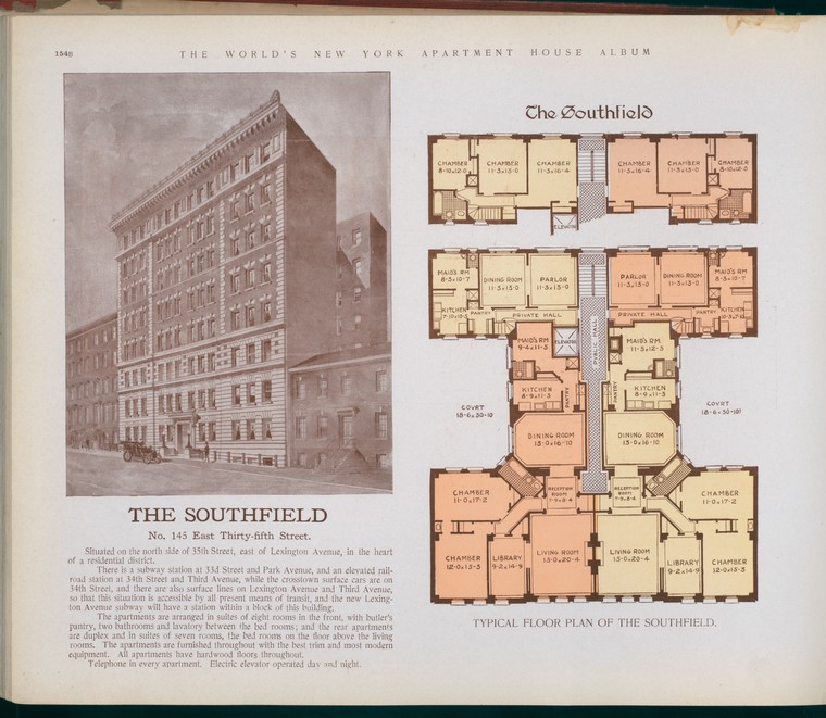 The Southfield. No. 145 East Thirty-fifth Street. - NYPL Digital ...