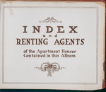 Index and renting agents of the Apartment Houses contained in this Album. [Title page]