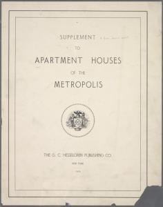 Supplement to Apartment houses of the metropolis
