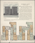 Rosmond Court, 430 West 119th Street; Plan of first floor; Plan of upper floors.