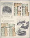 Dacona Hall, southwest corner 122nd Street and Claremont Avenue; Plan of first floor; Plan of upper floors; Riverside Park looking North, toward Dacona Hall; A view of Riversidr [sic] Park; Looking North from Dacona Hall Drive