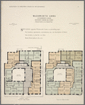 Wadsworth  Arms, 130 Wadsworth Avenue, southwest corner 180th Street. Plan of first floor; Plan of upper floors