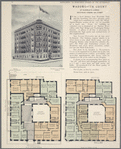 Wadsworth Court, 129 Wadsworth Avenue, southeast corner 180th Street; Plan of first floor; Plan of upper floors